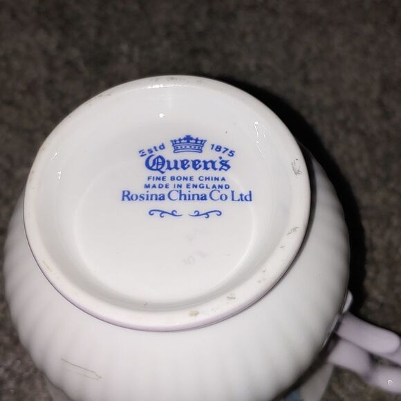 VINTAGE Queens Fine Bone China Made In England Rosina China Co. Ltd. - Picture 6 of 10